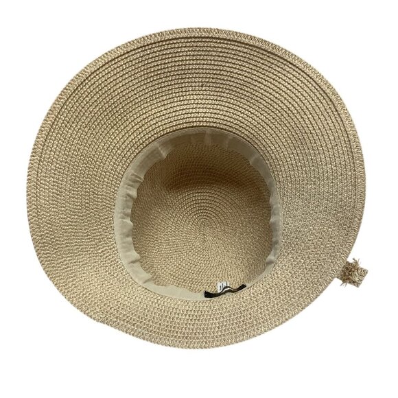 Magid Womens Straw Floppy Sun Sun Hat Neutral Beige Color - Picture 6 of 10